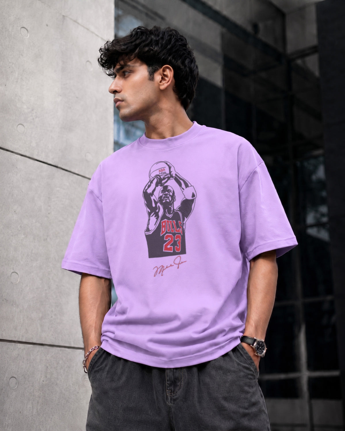 Hk Trending Vollyball Embroidery Oversized T-Shirt | Unisex