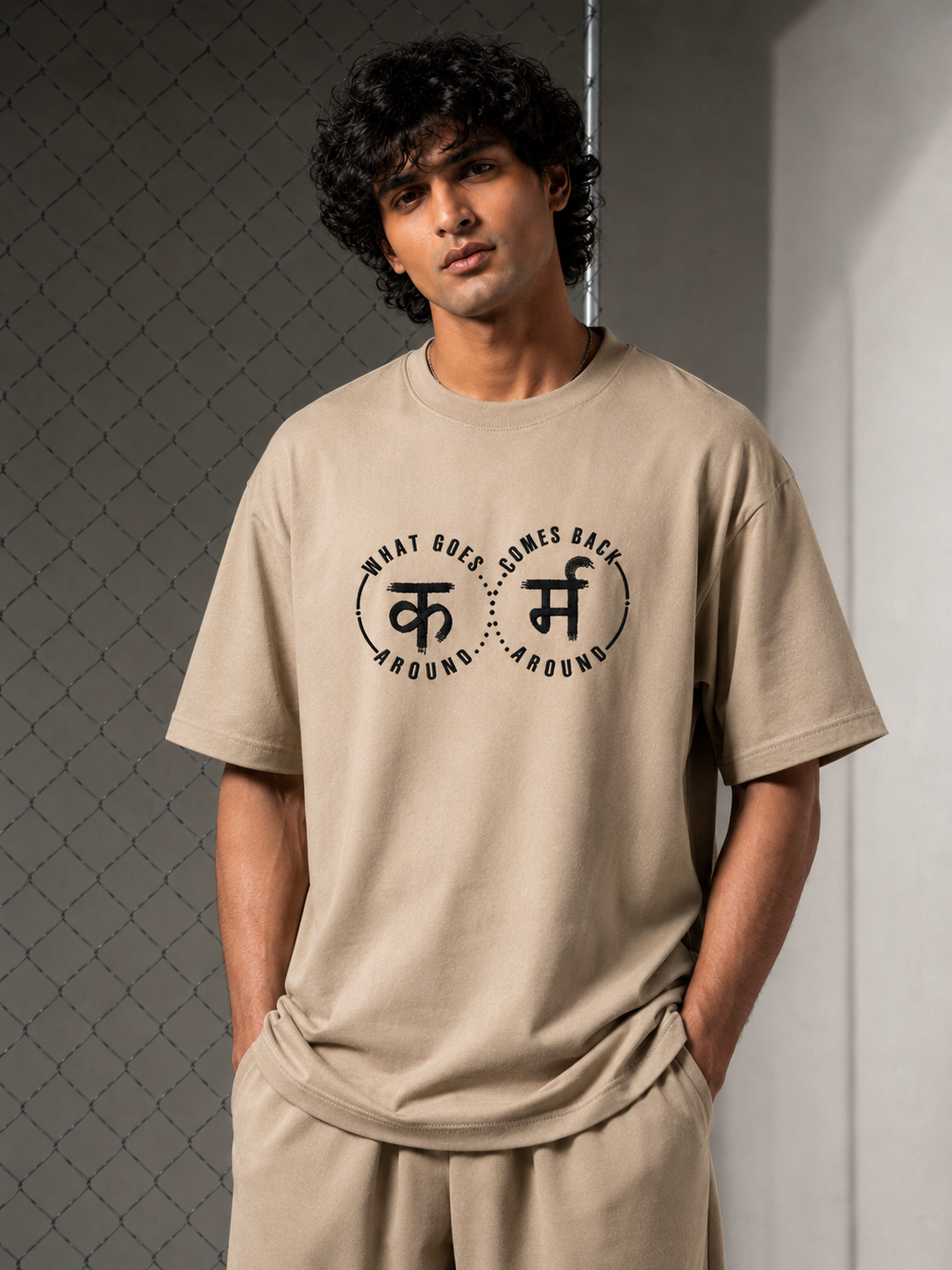 HK New Karma Slogan designed T-shirt