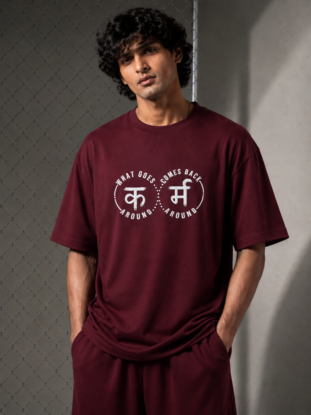 HK New Karma Slogan designed T-shirt