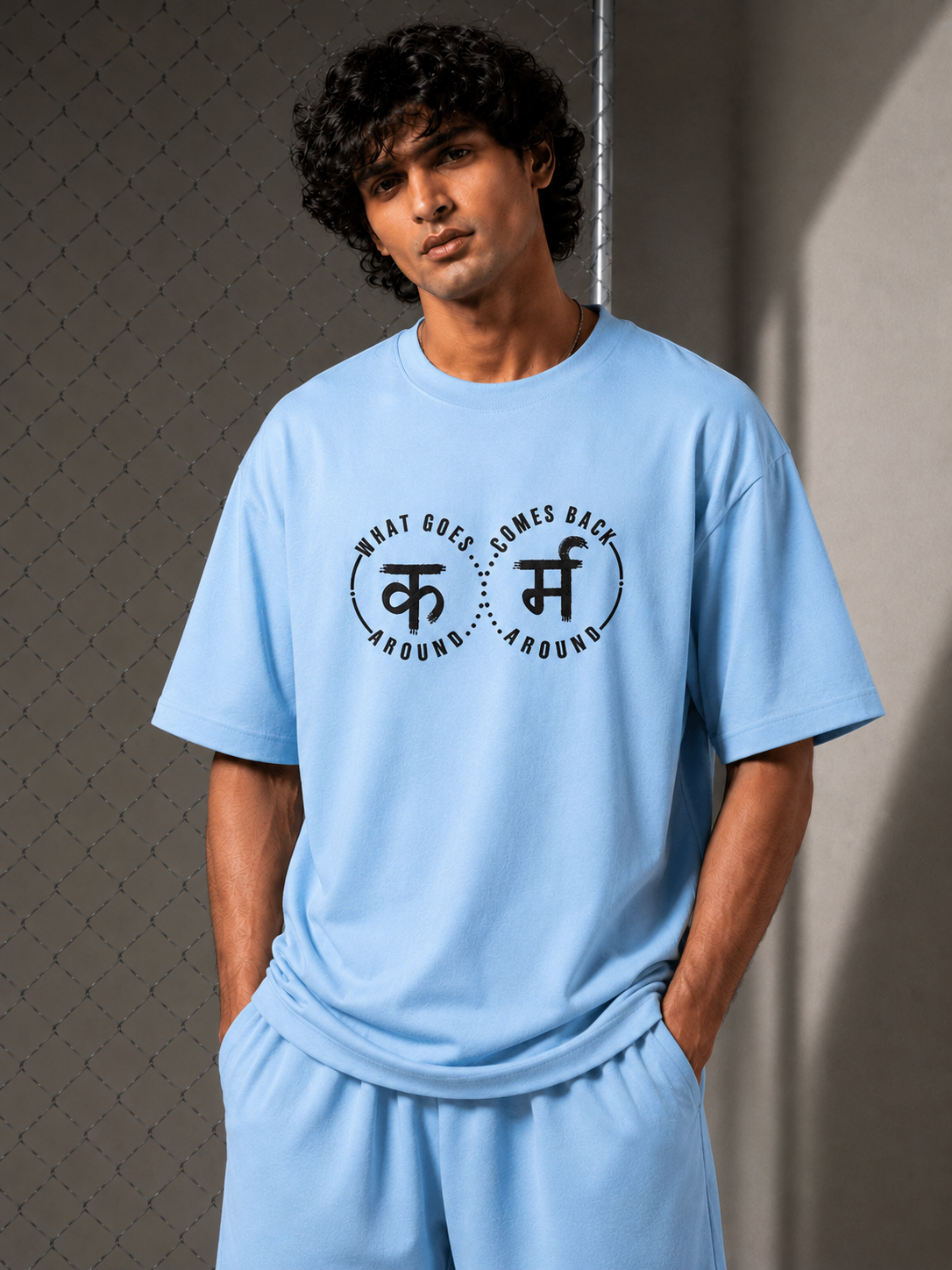 HK New Karma Slogan designed T-shirt