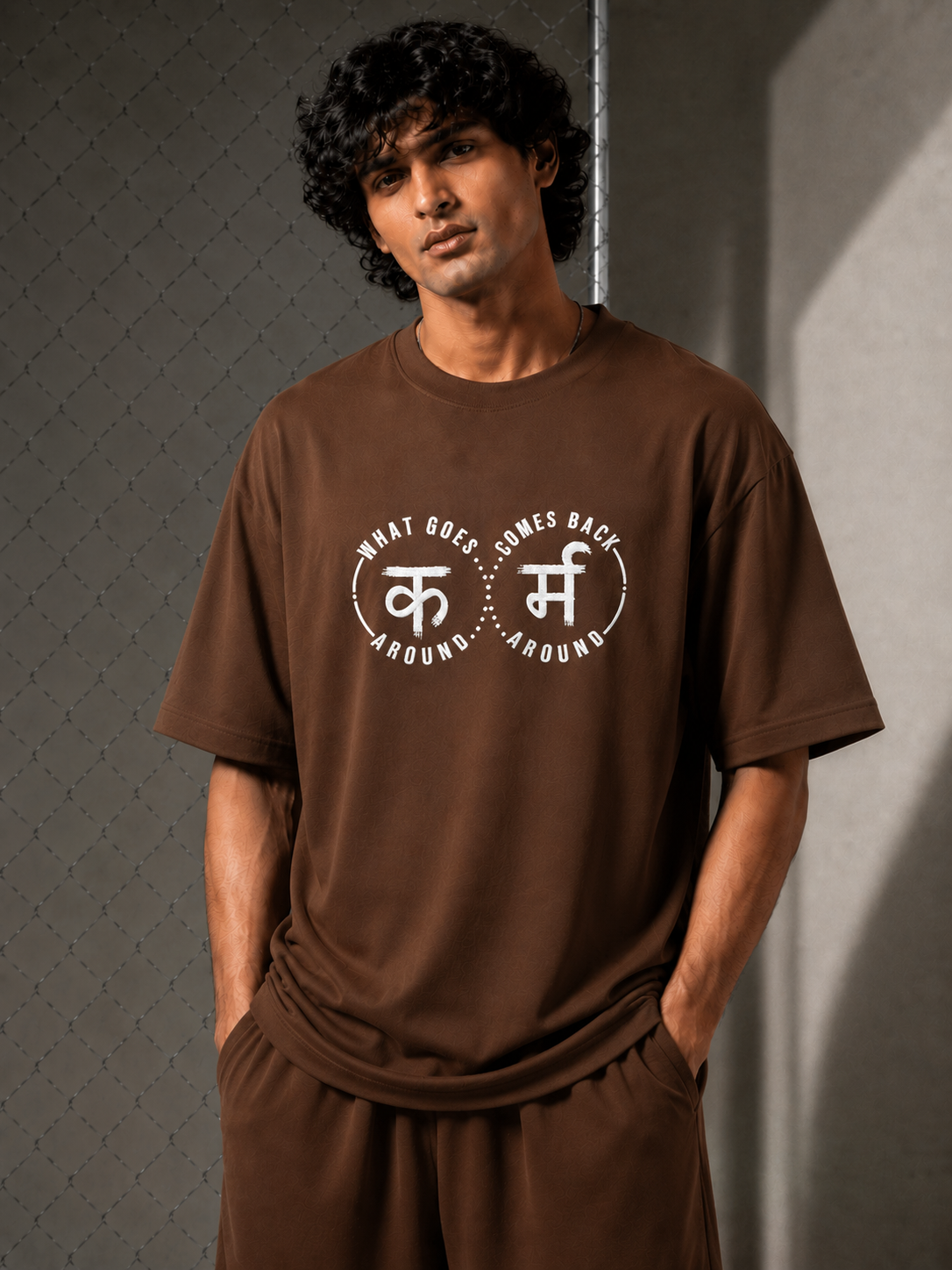 HK New Karma Slogan designed T-shirt